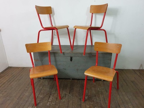 Chaises école vintage - d'école,