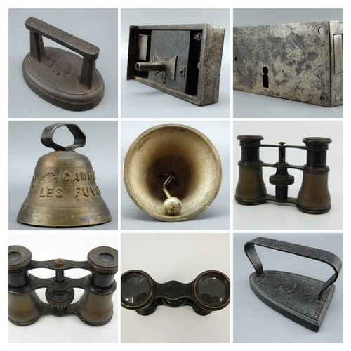 Lot objets anciens fer fonte - lot,