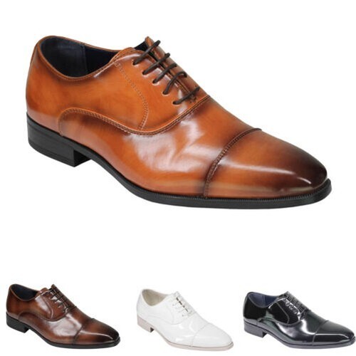 Hommes cuir verni doublé - cuir,