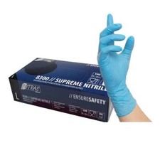 100 gants Suprême Nitrile bleus taille M à XL