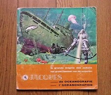 Album chromos chocolat Jacques Grande énigme des océans Français et Néerlandais