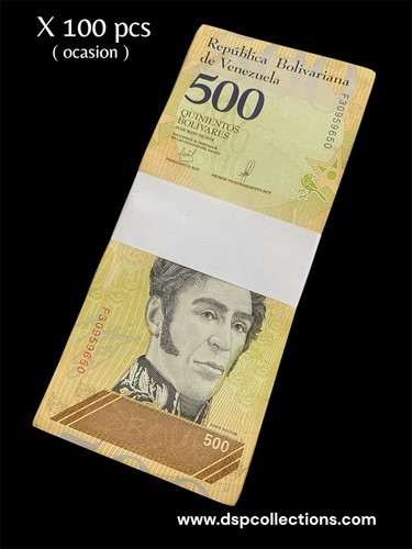 Liasse billets venezuela 500 - venezuela,