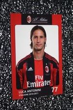 CARTE POSTALE OFFICIELLE A.C.MILAN 2010/2011 * LUCAS ANTONINI 