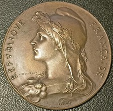 Médaille - République Française - Marianne par O ROTY - musique municipale 1906