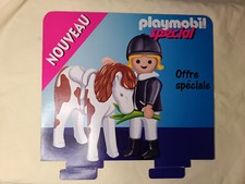 PETITE PANCARTE PLV PLAYMOBIL SPECIAL 33.5 X 32 CM