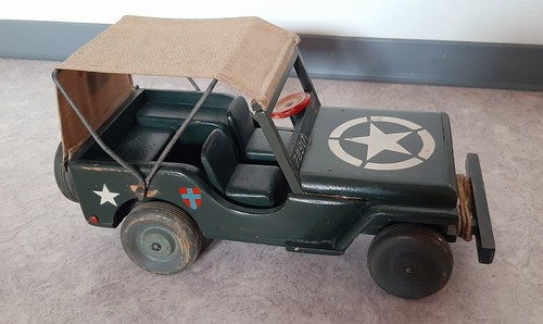 Ancien jouet jeep willis ww2 - jouet,