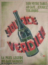AFFICHE POSTER SOURCES VERDIER