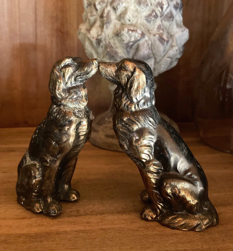 Statuettes chiens régule - chiens, en