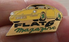 PIN'S VOITURE PORSCHE 911 FLAT 6 MAGAZINE EGF