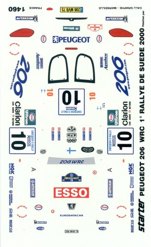 Peugeot 206 wrc rallye - peugeot,