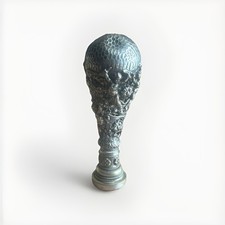 ANCIEN SCEAU CACHET  EN BRONZE ARGENTÉ 19EME