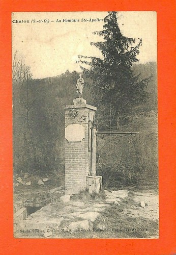 Chalou cpa monument aux - monument,