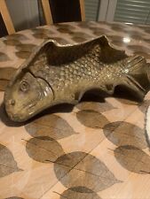 Ancien moule en terre cuite vernissée, forme Poisson Alsace , XIXème (38)