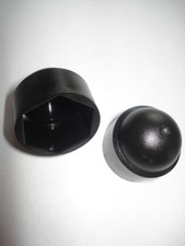 Lot de 100 cache vis noirs pvc pour écrou M10 pour clef de 17mm