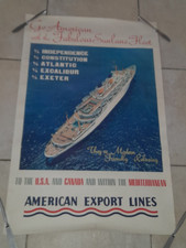 AFFICHE  AMERICAN EXPORT LINES