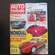 AUTO HEBDO 645 AUDI V8 TRIUMPH TR3 capelli march 883 f1 mondial automobile 1988