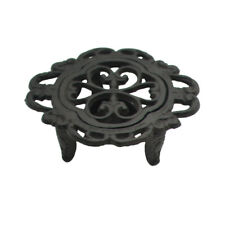 Chauffe plat en fonte marron 15 x 13 x 5 cm