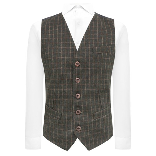 Gilet costume vert feuille - gilet,