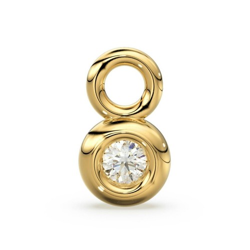 Pendentif diamant or - en, en