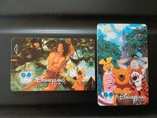 2 pass Euro Disney Disneyland Tarzan WINNIE verso 10 lignes ROYAUME 00/03 TTB