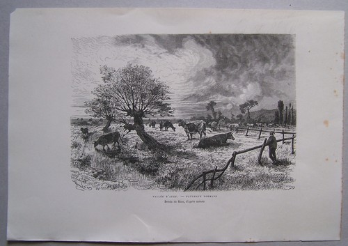 H172 gravure sur bois - h172-,