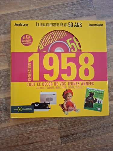 Livre anniversaire 1958 avec - livre,