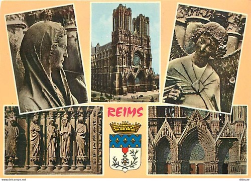 Carte postale reims - carte, 51