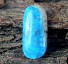 Pierre précieuse cabochon ovale turquoise bleu persan naturel 10,90 ct...