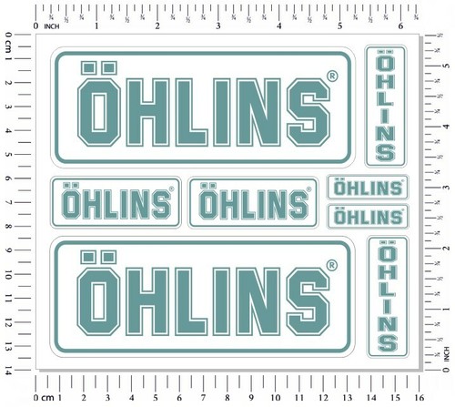Ohlins fork shock stickers set - ohlins,