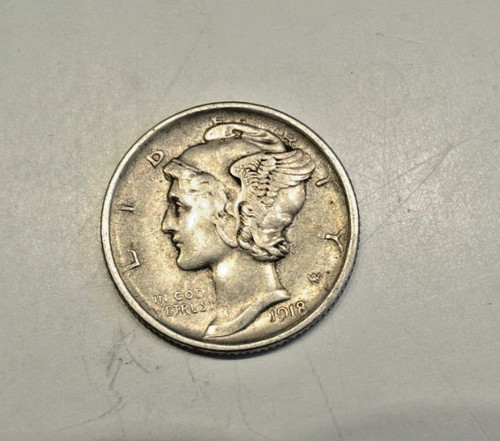 One dime 1918 denver - dime,