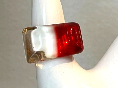 Vintage bague neuve plastique - bague,