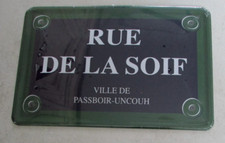 Pancarte alu 30 x 20 cm Rue de