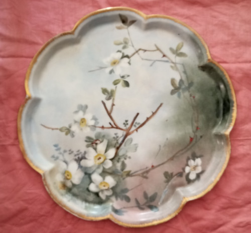 Ancien plateau porcelaine - plateau,
