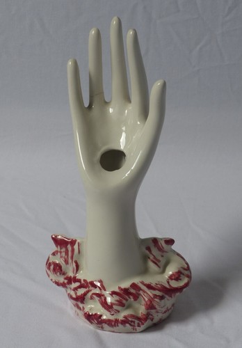 Baguier forme main - avec, motif