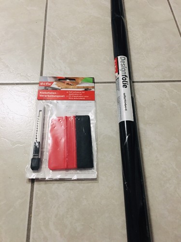 Rouleau adhesif noir laqué - rouleau,