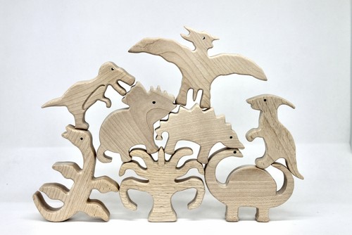 Lot jouets en bois - 9,
