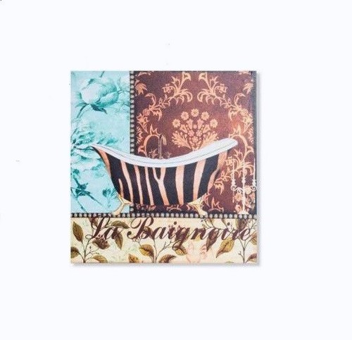 Cadre toile tableau baignoire - cadre,