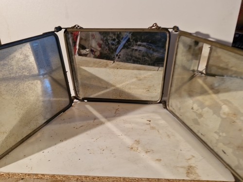 Miroir barbier triptyque - barbier,