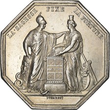 France, Jeton, Banque de France, An VIII, Argent, TTB+, Dumarest