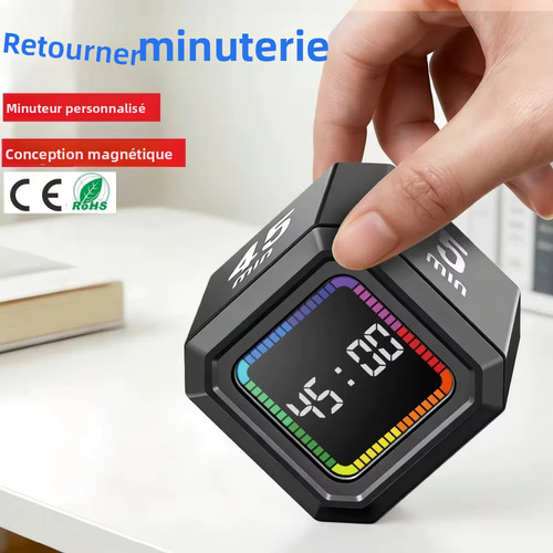 Minuteur pomodoro cube bascule - pomodoro,