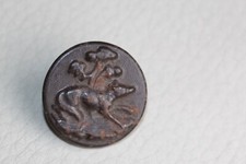 bouton vareuse - manteau - veste - chasse - chien - ancien  - 25 mm - TBE