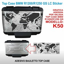 Autocollant valise top case - de,