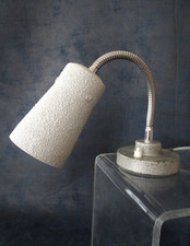 Lampe flexible COGIT guichet comptoir métal martelé industriel rétro vintage 50s