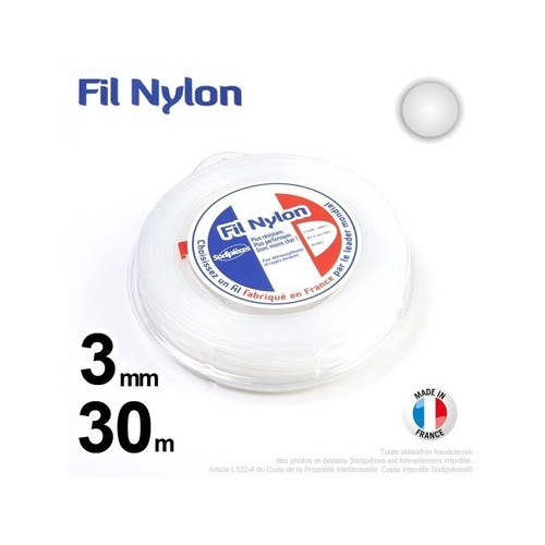 Fil nylon rond - fil,