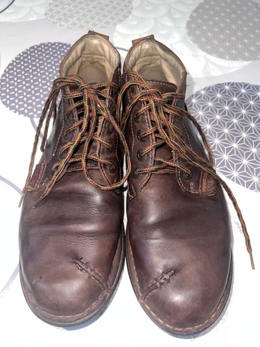 Bottines lacets cuir - à,