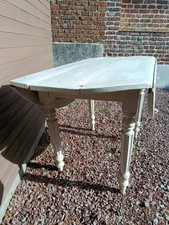 Table ronde blanche bois