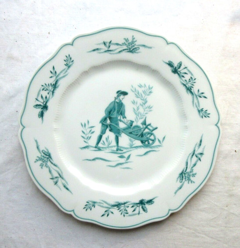 Assiette porcelaine signée