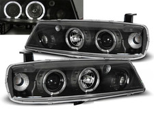 Paire de feux phares Opel Calibra de 1990 a 1997 angel eyes noir - Halogene