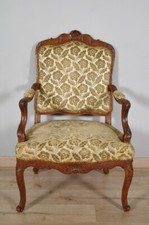 Fauteuil à dos plat époque
