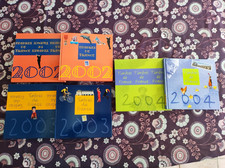 LIVRES DES TIMBRES DE FRANCE LA POSTE SANS LES TIMBRES ANNEES 2002-2003-2004